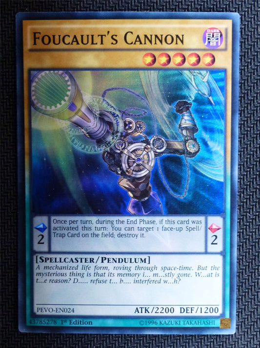 Foucaults Cannon - PEVO - Super Rare - Yugioh Card # 1I89