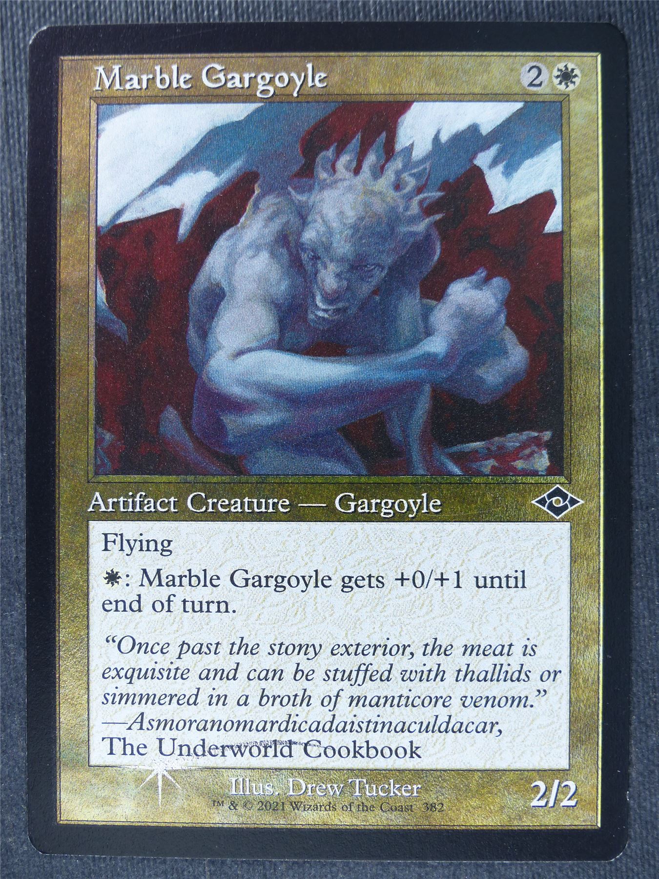 Marble Gargoyle Retro Etched Foil - Mtg Magic Cards #1MI