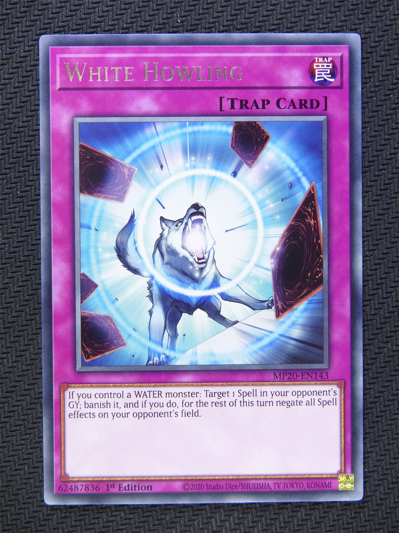 White Howling MP20 Rare 1st Ed - Yugioh Cards #5D3