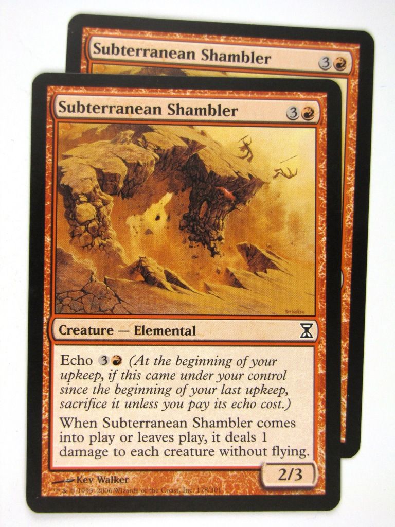 MTG Magic: The Gathering Cards: SUBTERRANEAN SHAMBLER x2: TSP