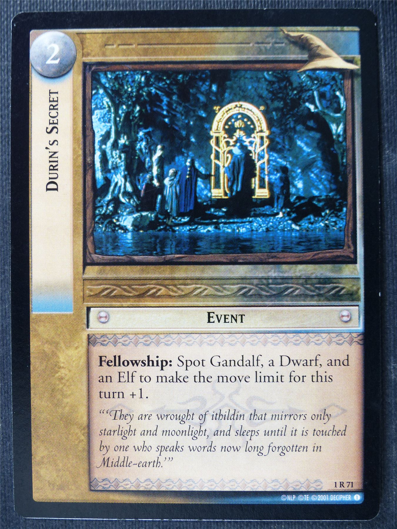 Durin's Secret 1 R 71 - LotR Card #46U