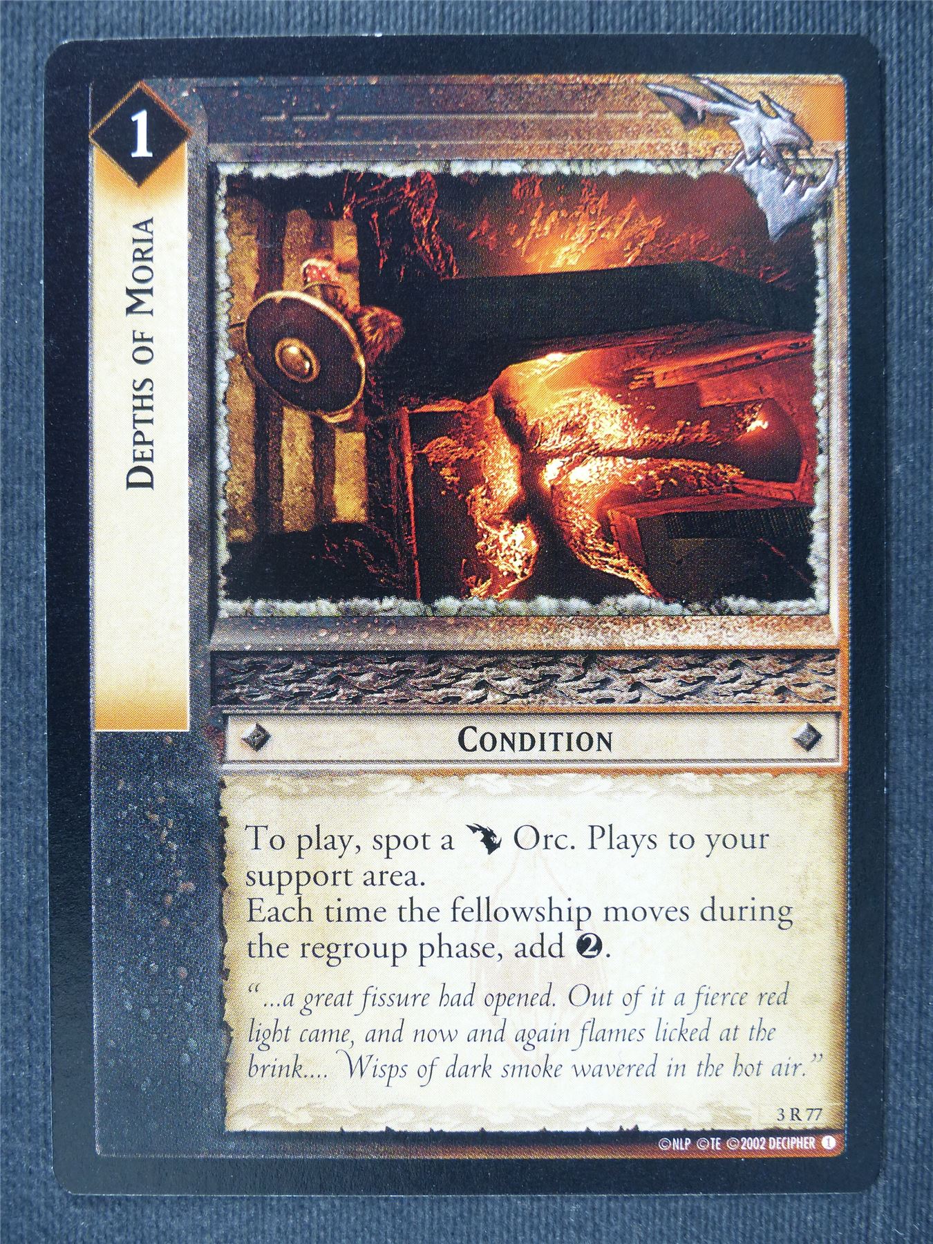 Depths of Moria 3 R 77 - LotrR Cards #3BT