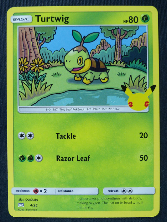 Turtwig 4/25 McDonald's Promo NM - Pokemon Cards #4T