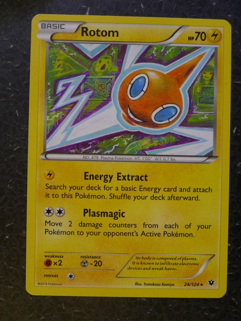 Pokemon Cards: ROTOM 24/124 RARE # 7A71