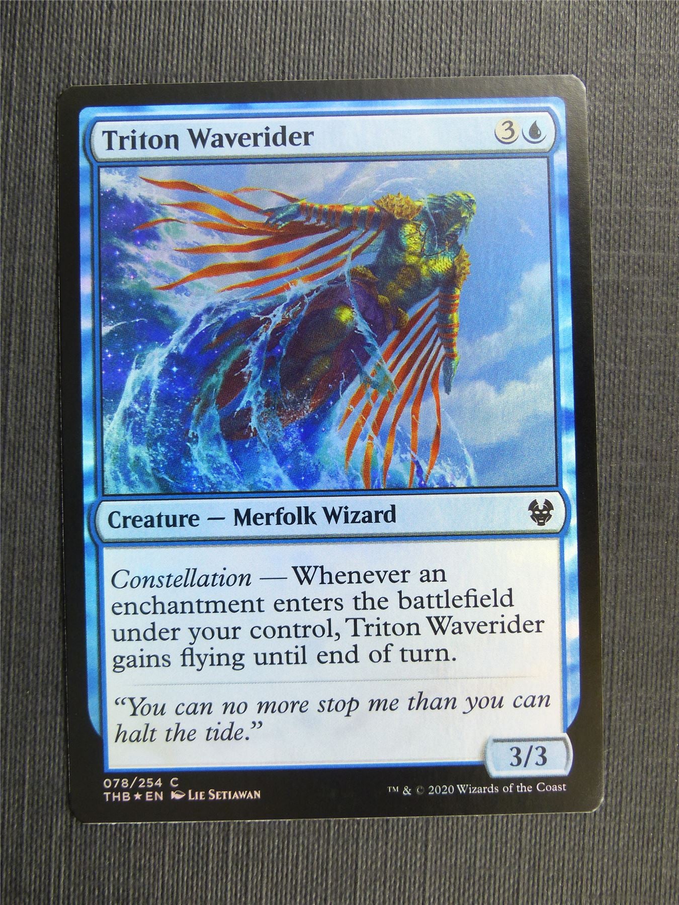 Triton Waverider Foil - Theros Collector Ed - Mtg Magic Cards #3LT