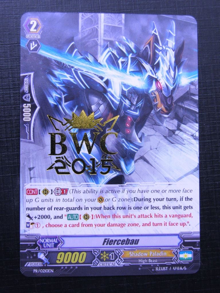 Vanguard Cards: FIERCEBAU Promo # F41