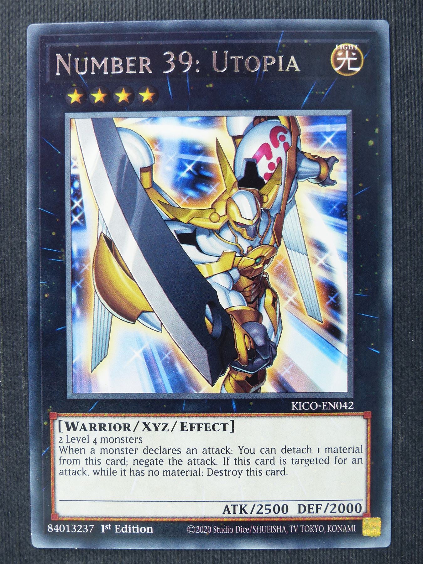 Number 39: Utopia KICO Rare - 1st ed Yugioh Cards #34L