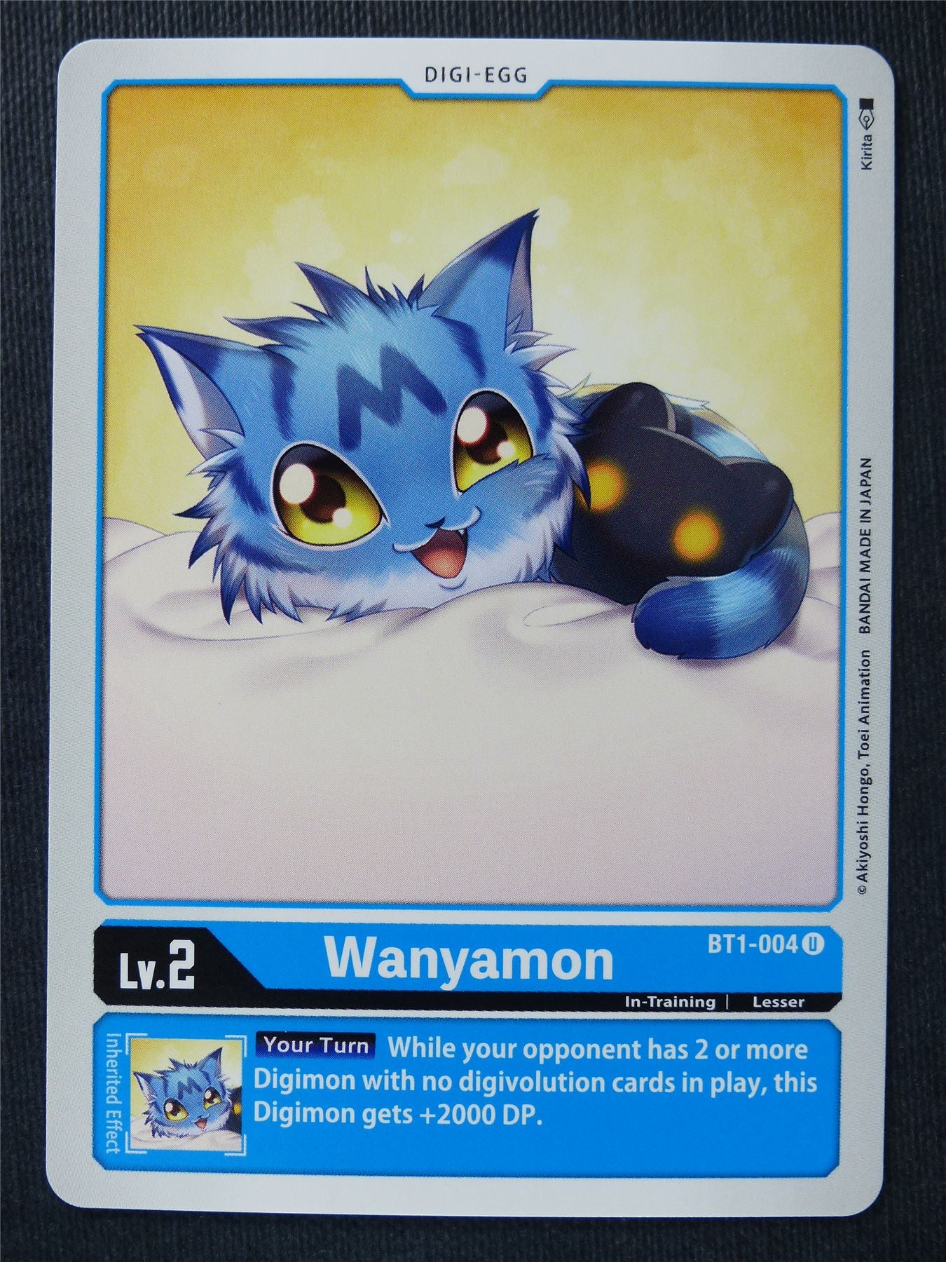 Wanyamon BT1-004 U - Digimon Cards #RJ