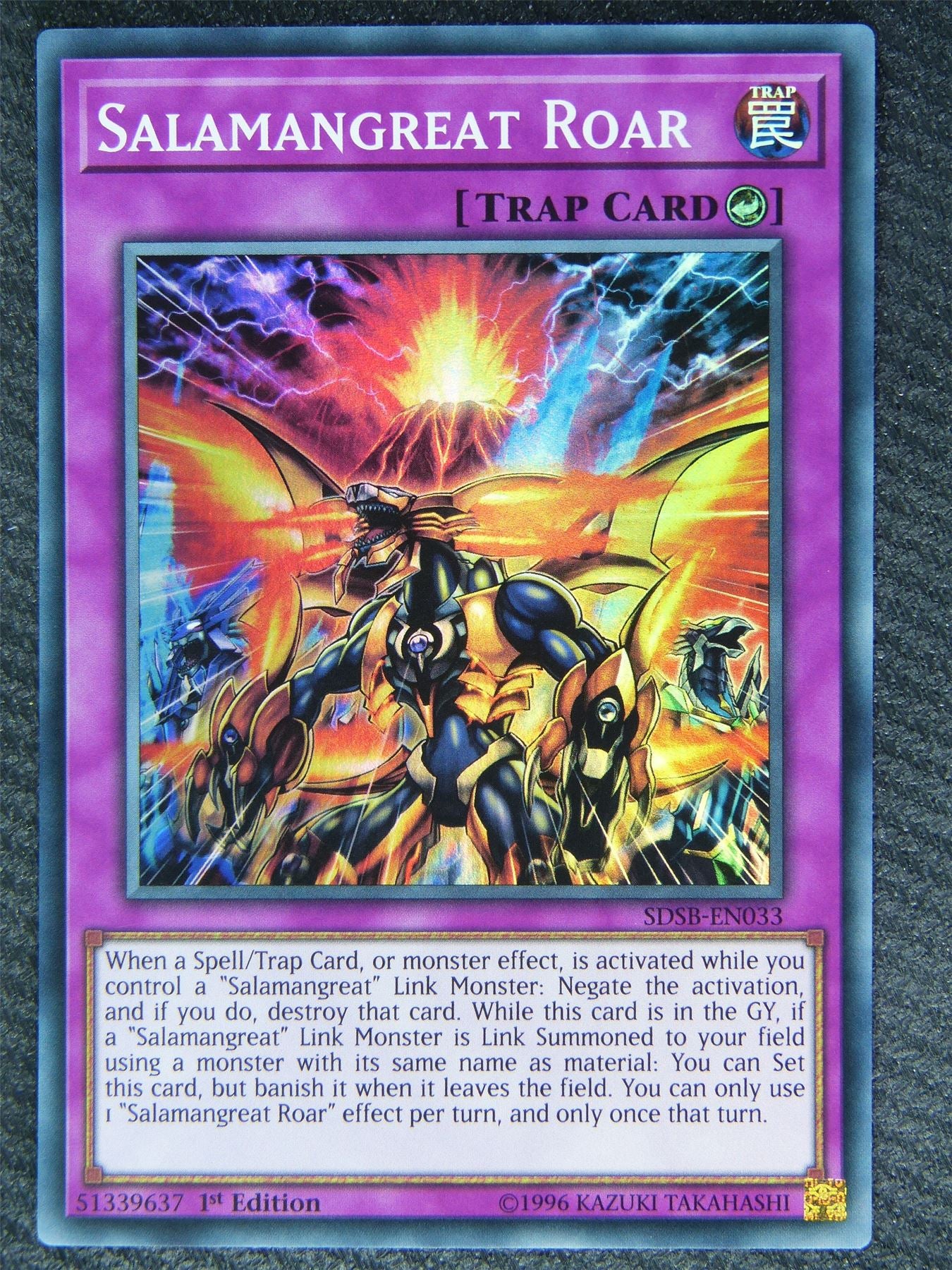 Salamangreat Roar SDSB Super Rare - 1st ed - Yugioh Card #83B