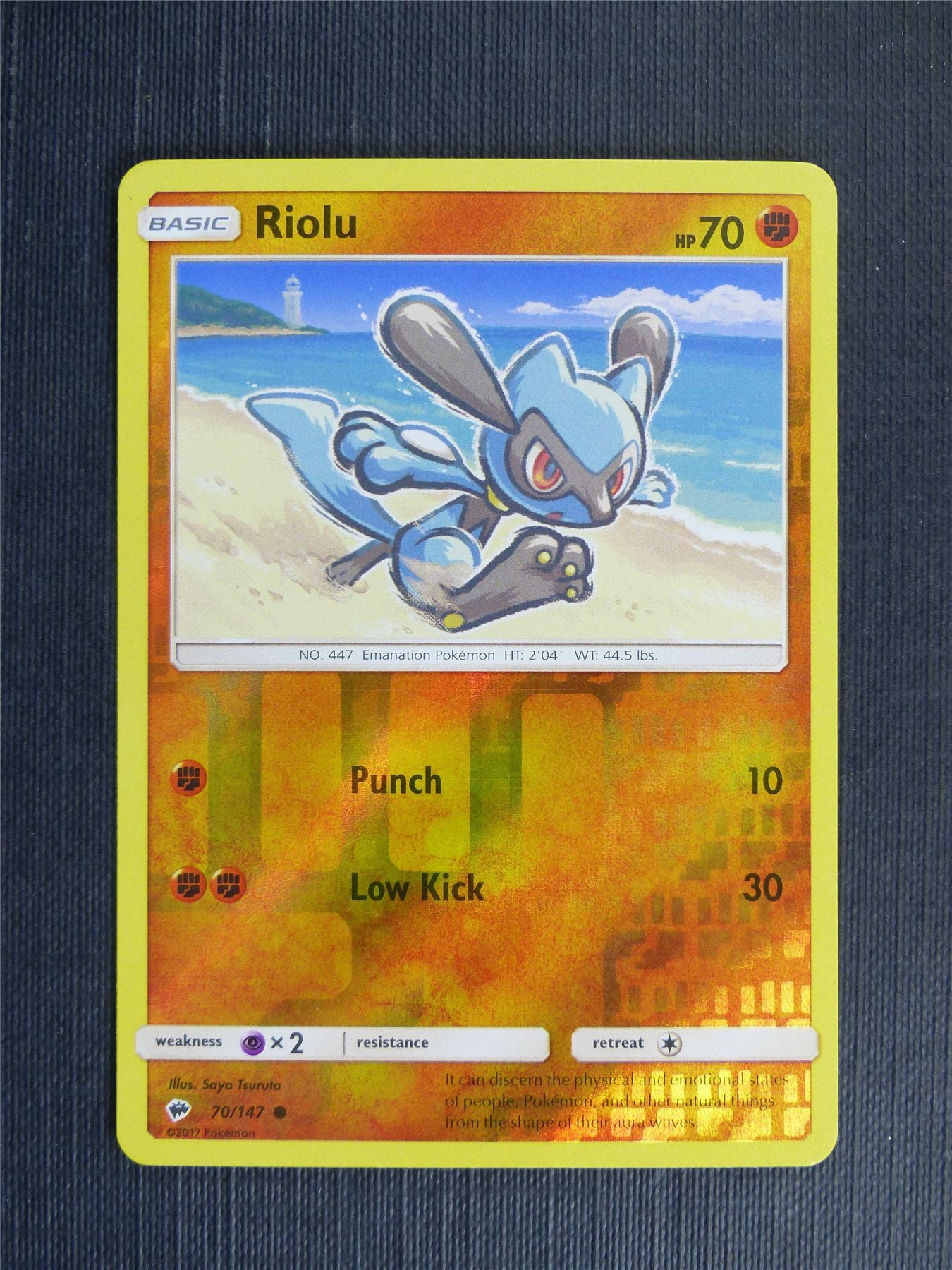 Riolu 70/147 Reverse Holo - Pokemon Cards #1F7