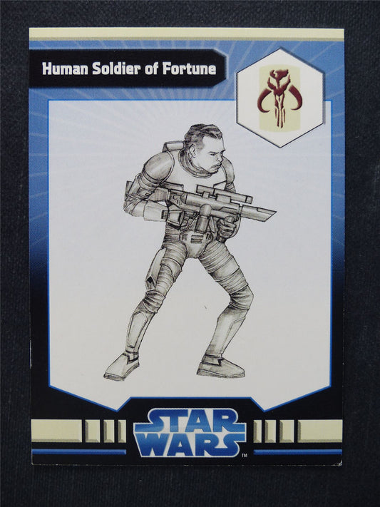 Human Soldier of Fortune 36/40 - Star Wars Miniatures Spare Cards #7I