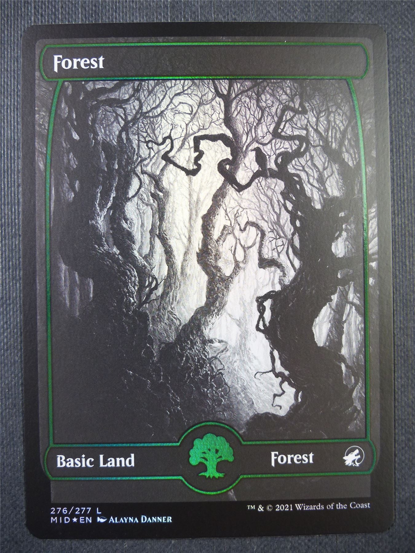 Forest 276/277 Full Art Foil - Mtg Card #6TZ