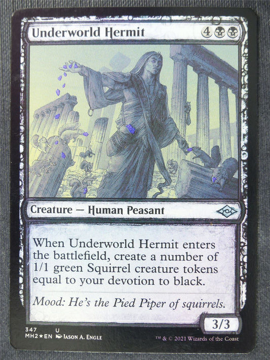 Underworld Hermit sketch Foil - Mtg Magic Cards #1UY