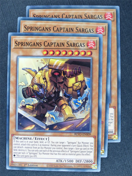 Springans Captain Sargas x3 - Yugioh Cards #XE