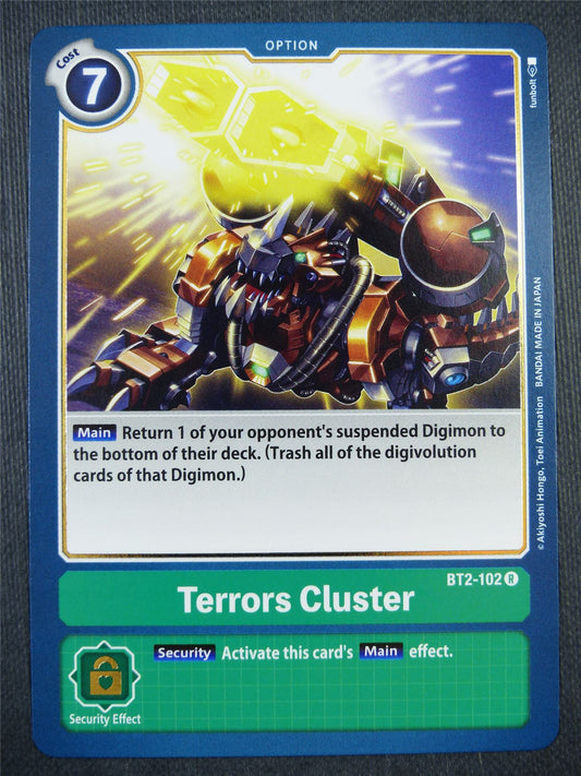 Terrors Cluster BT2-102 R - Digimon Card #9FW