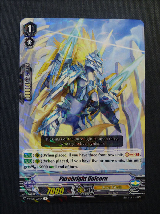 Purebright Unicorn V-BT07 R - Vanguard Cards #UZ