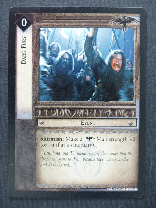 Dark Fury 4 C 7 - LotR Cards #PR