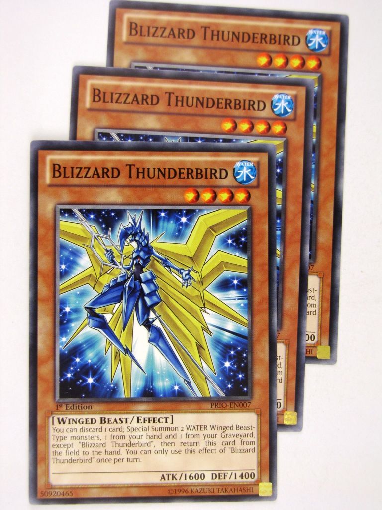 Yugioh Cards: BLIZZARD THUNDERBIRD PRIO x3: Primal Origin