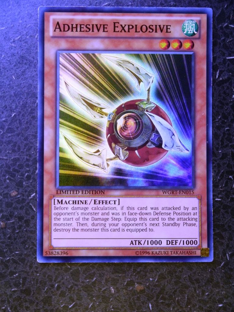 Yugioh Cards:ADHESIVE EXPLOSIVE WGRT SUPER RARE # 2E78