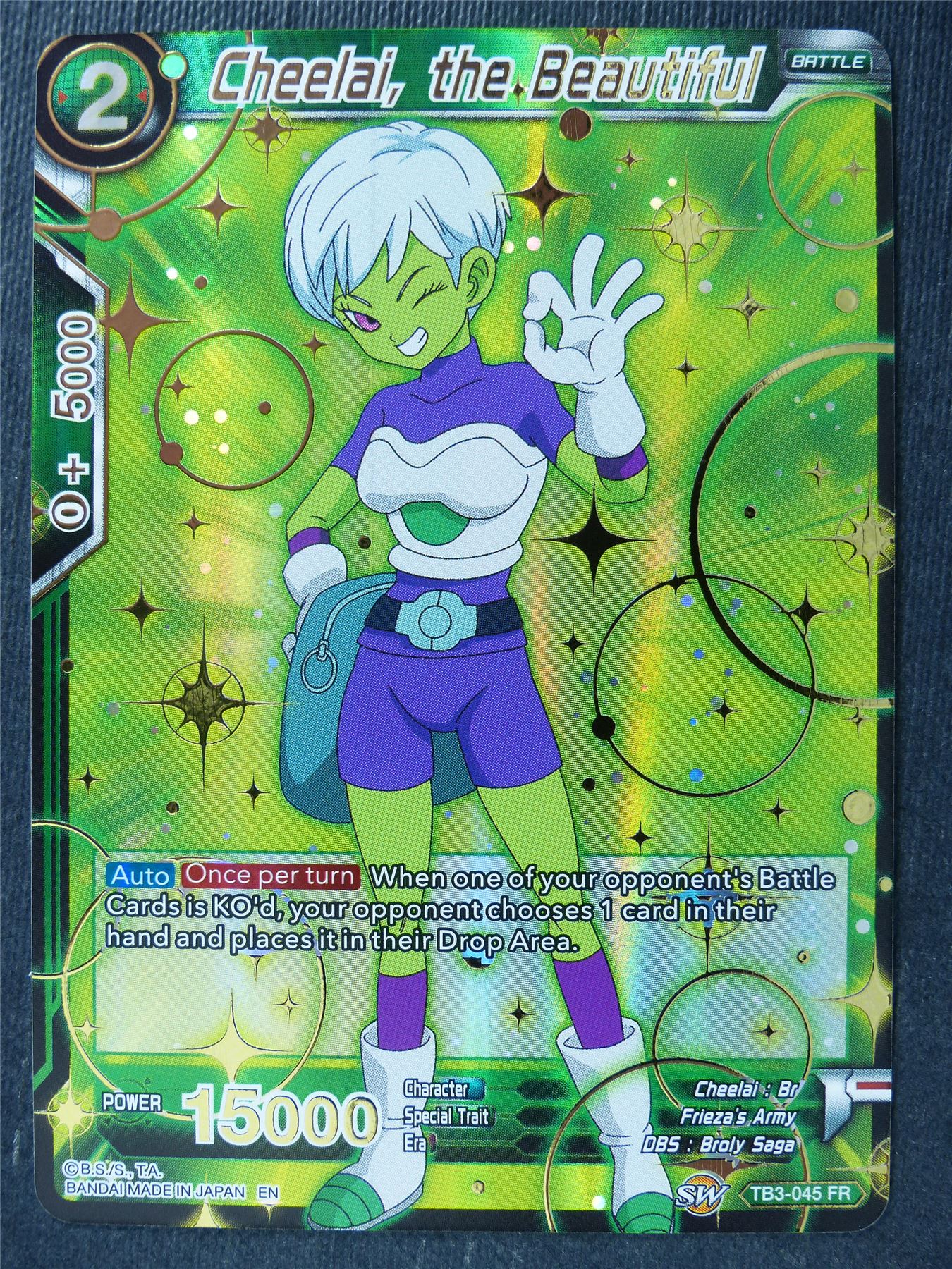 Cheelai the Beautiful Foil - Mythic Booster - Dragon Ball Super Card #42A