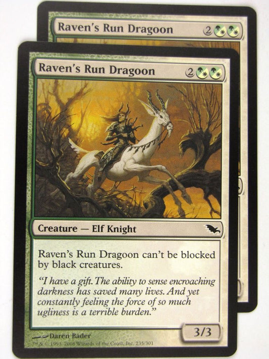 MTG Magic: the Gathering Cards: RAVEN'S RUN DRAGOON x2: SHM