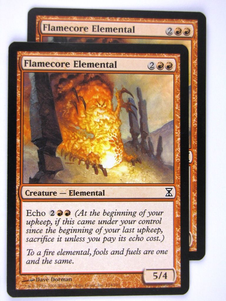 MTG Magic: The Gathering Cards: FLAMECORE ELEMENTAL x2: TSP