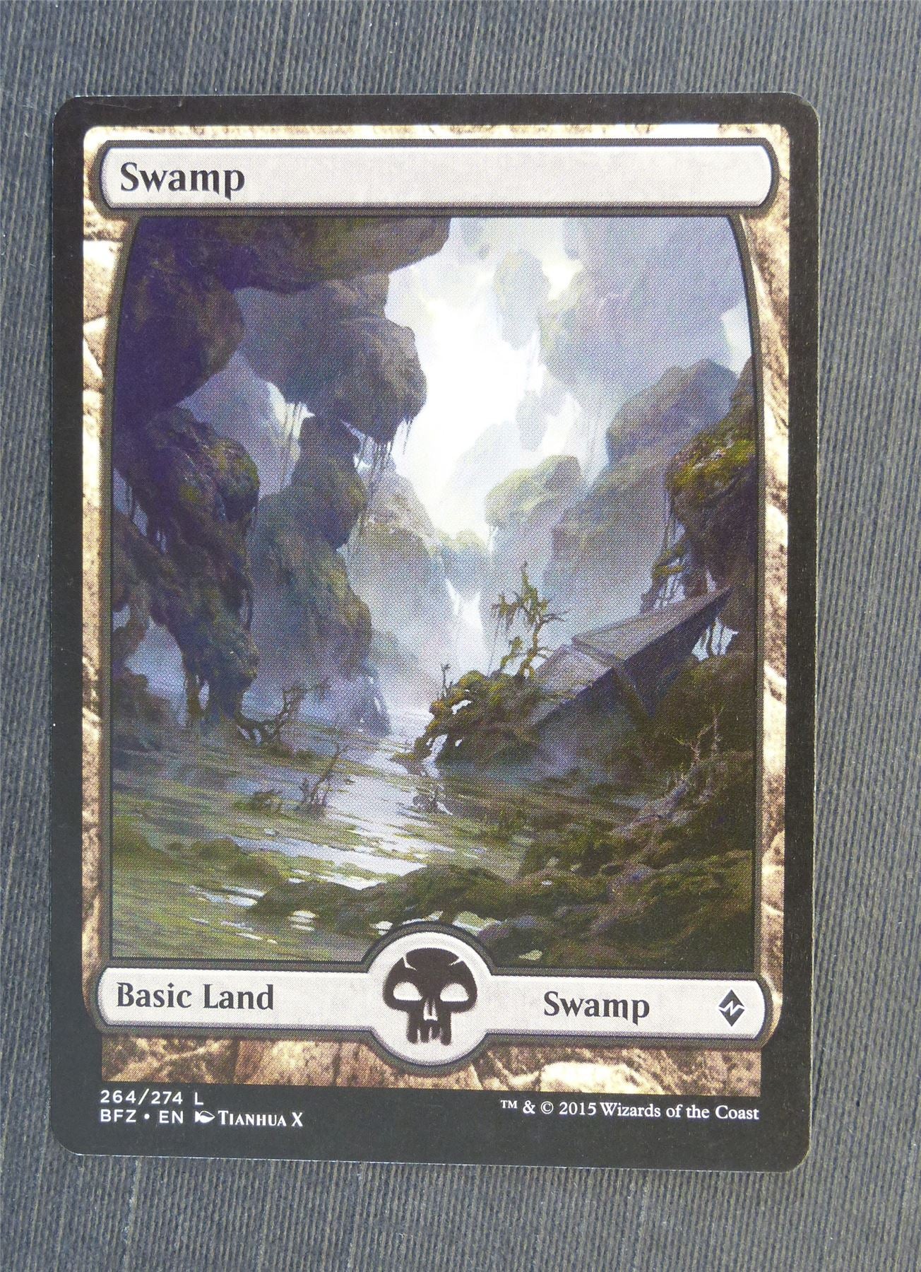 Swamp Full Art 264/274 - Mtg Magic Cards #5ES