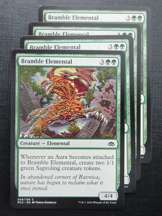 MTG Magic Cards: BRAMBLE ELMENTAL x4 # 26A23