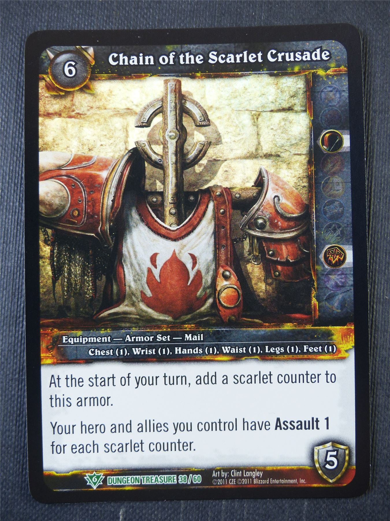 Chain of the Scarlet Crusade 38/60 - WoW Card #19J