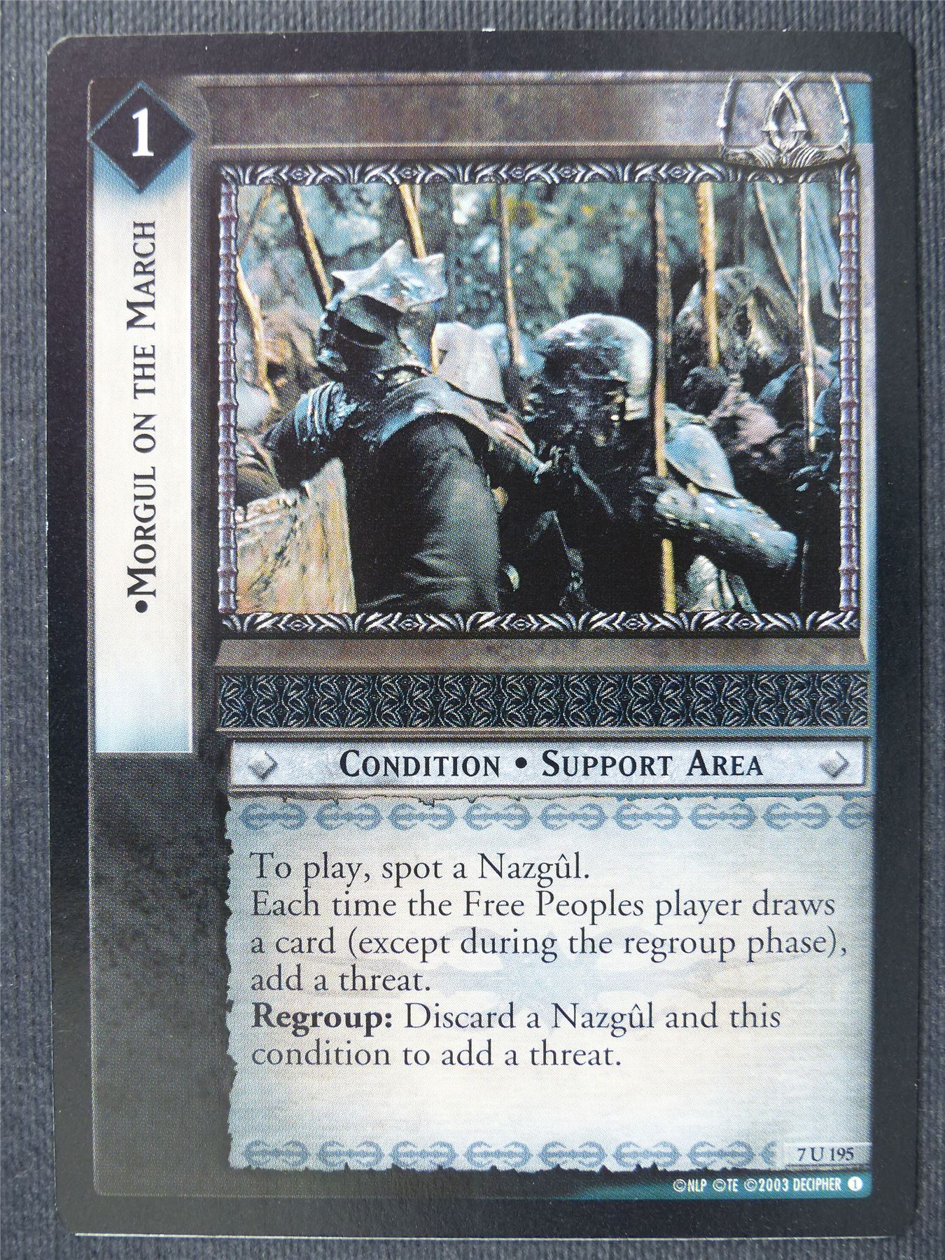 Morgul On The March 7 U 195 - LotR Cards #30L