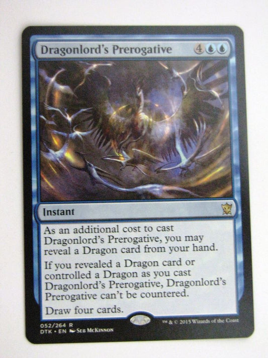 MTG Magic Cards: DRAGONLORD'S PREROGATIVE # 36G75