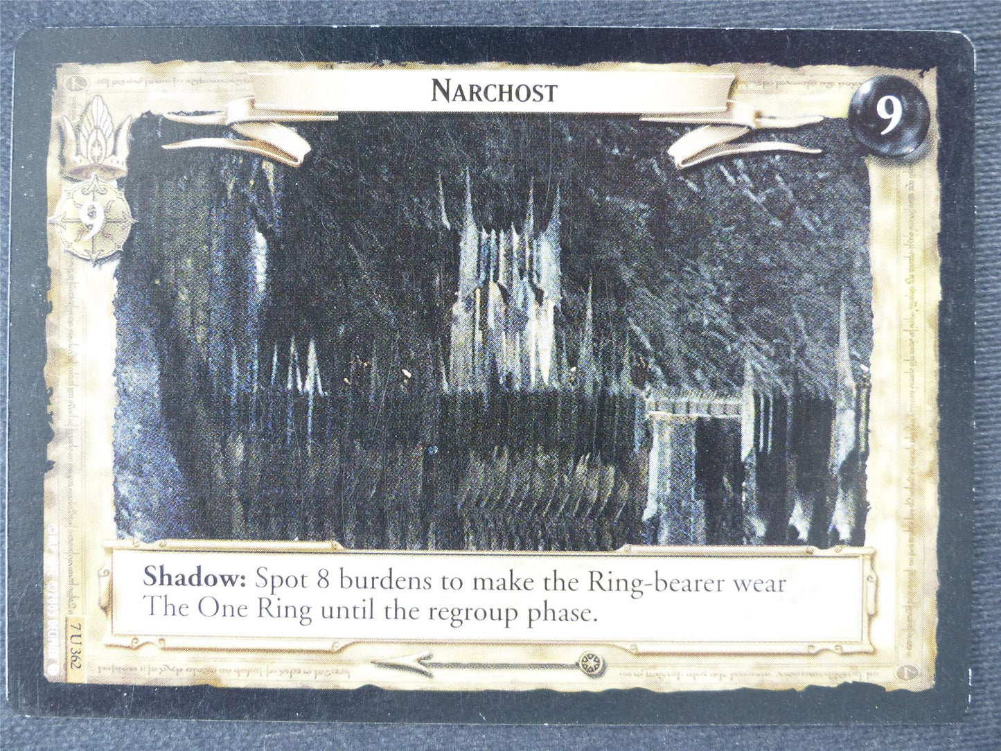 Narchost 7 U 362 - played - LotR Cards #JV