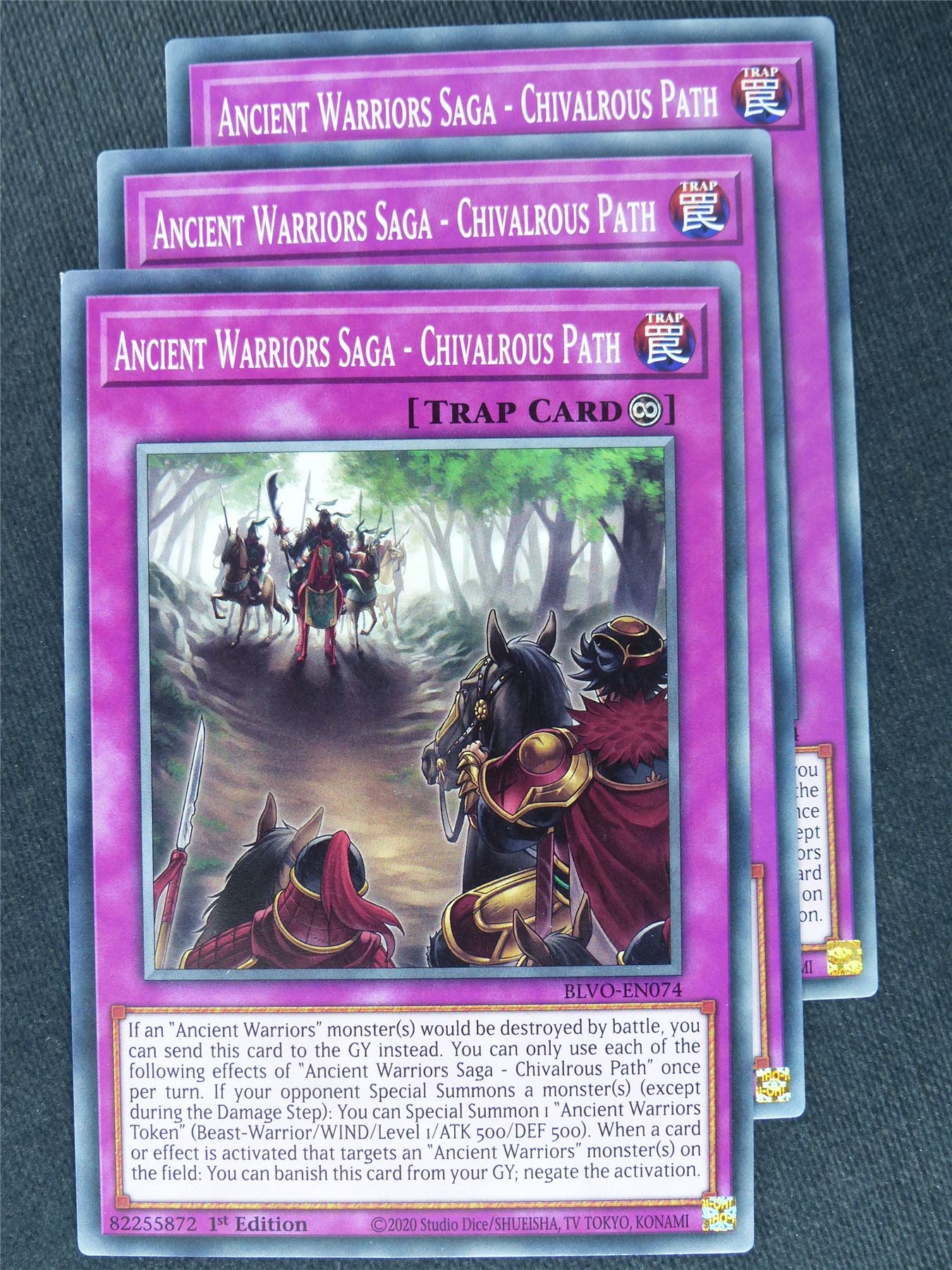 Ancient Warriors Saga - Chivalrous Path x3 - Yugioh Cards #YA