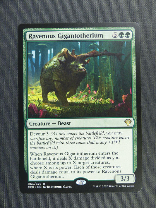 Ravenous Gigantotherium - C20 - Mtg Card