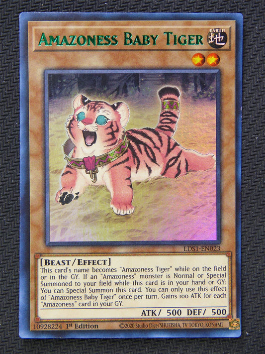 Amazoness Baby Tiger LDS1 - Ultra Rare - Yugioh Card #64R