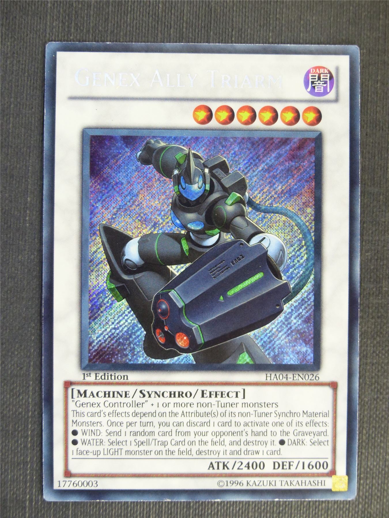 Genex Ally Triarm HA04 Secret Rare - 1st ed - Yugioh Cards #2SY