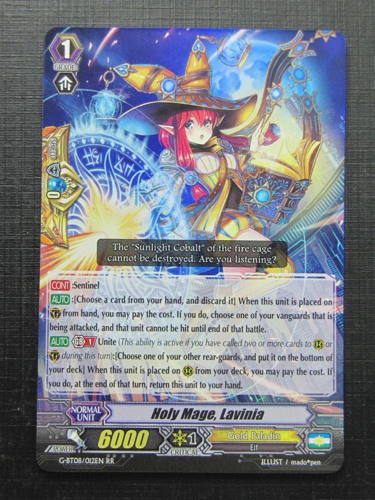 Vanguard Cards: HOLY MAGE LAVINIA G-BT08 RR # 1I4