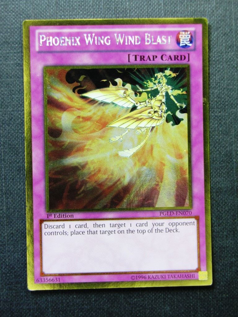 Phoenix Wing Wind Blast PGLD Gold Rare - 1st ed - Yugioh Cards #1O4