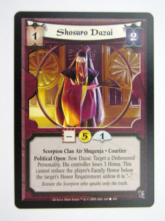 Vintage L5R Cards: SHOSURO DAZAI # 27H12