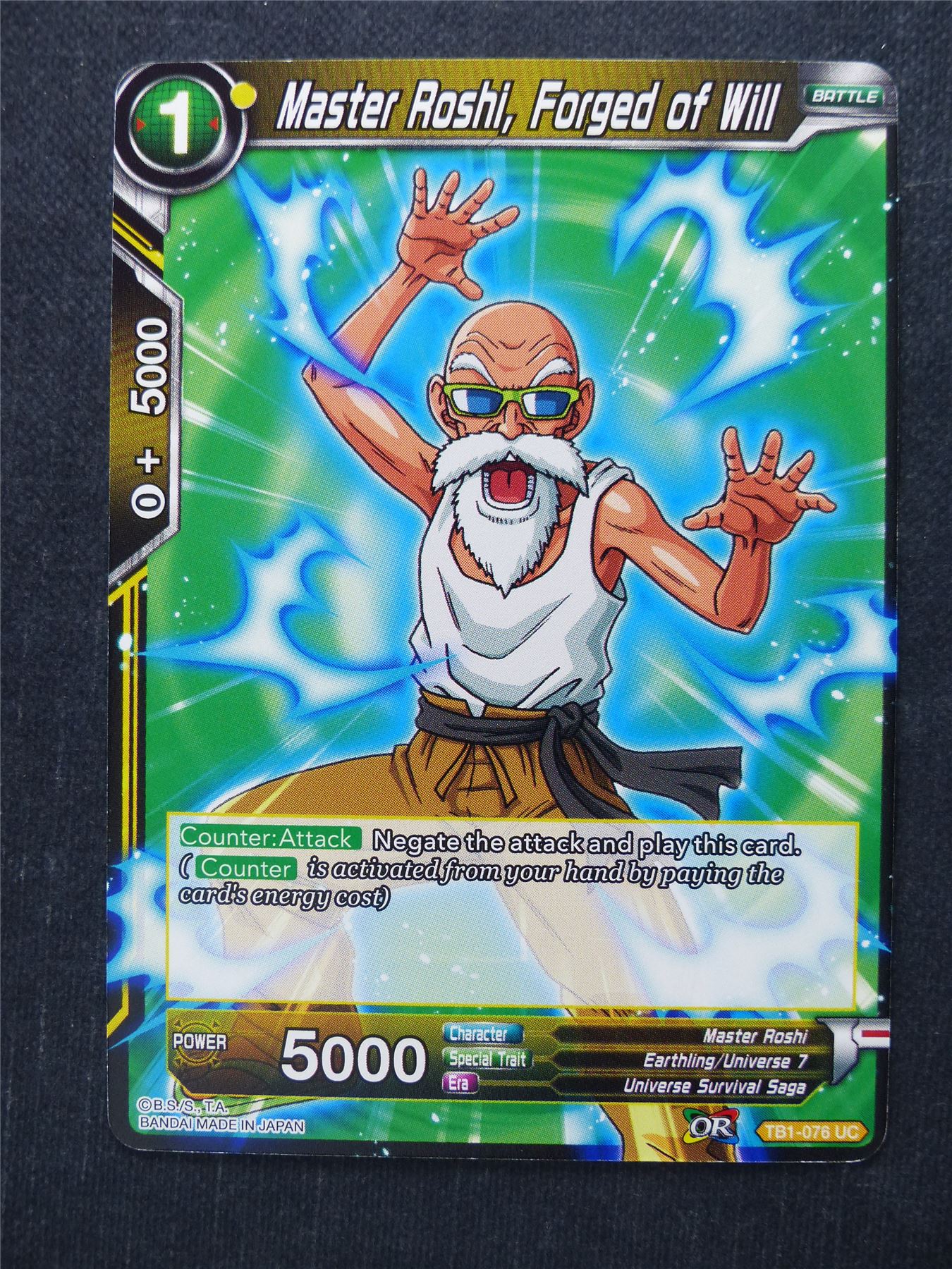 Master Roshi Forged of Will - Dragon Ball Super Cards #4R