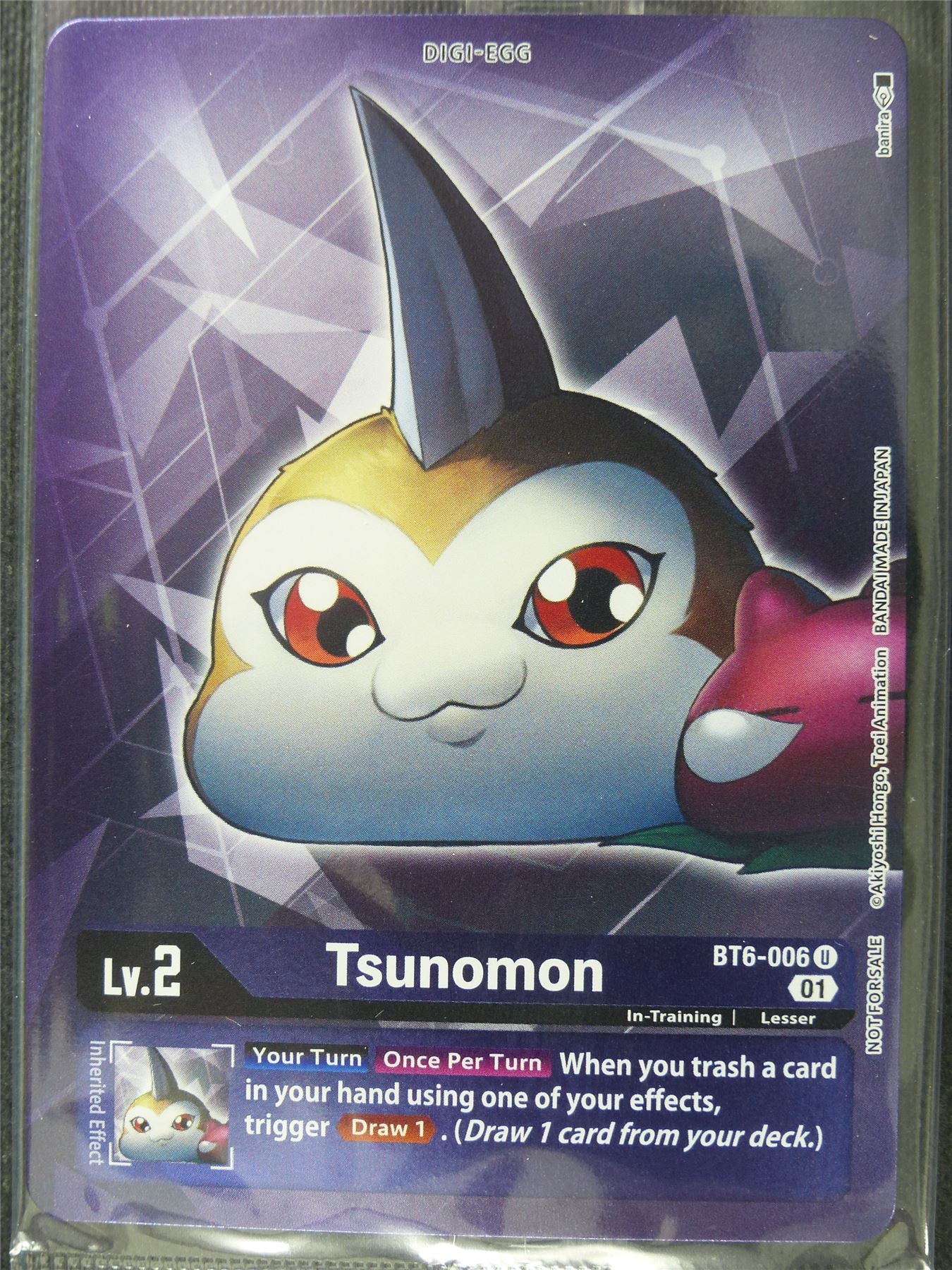 Tsunomon BT6-006 U alt art sealed - Digimon Card #26A