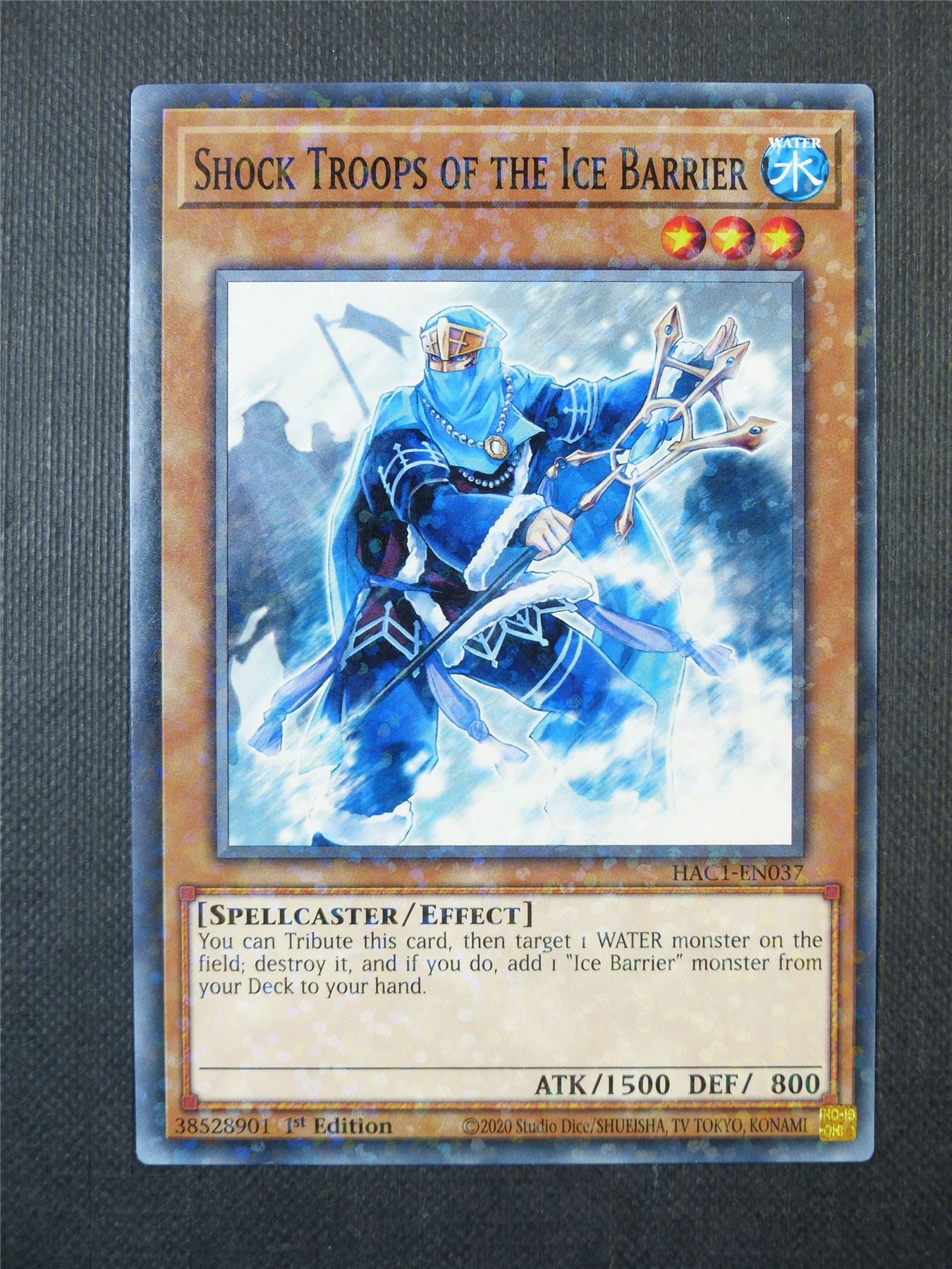 Shock Troops of the Ice Barrier HAC1 Terminal Rare - 1st ed Yugioh Card #9RS