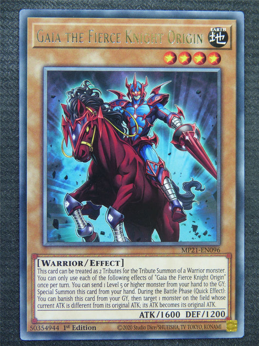 Gaia The Fierce Knight Origin MP21 Rare - 1st ed - Yugioh Card #8S0