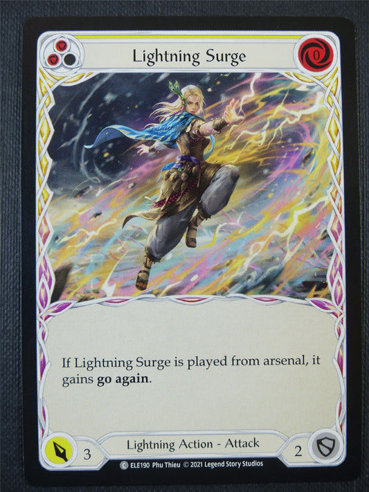 Lightning Surge - Yellow - Tales of Aria 1st ed - Flesh and Blood Card #61X
