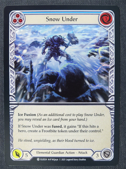 Snow Under C Foil Blue - 1st Ed Tales of Aria - Flesh and Blood