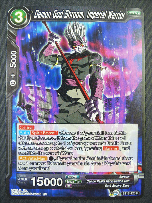 Demon God Shroom Imperial Warrior BT17 R - Dragon Bal Super Card #92P