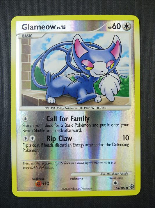 Glameow 65/100 Reverse Holo - Pokemon Card #A1A