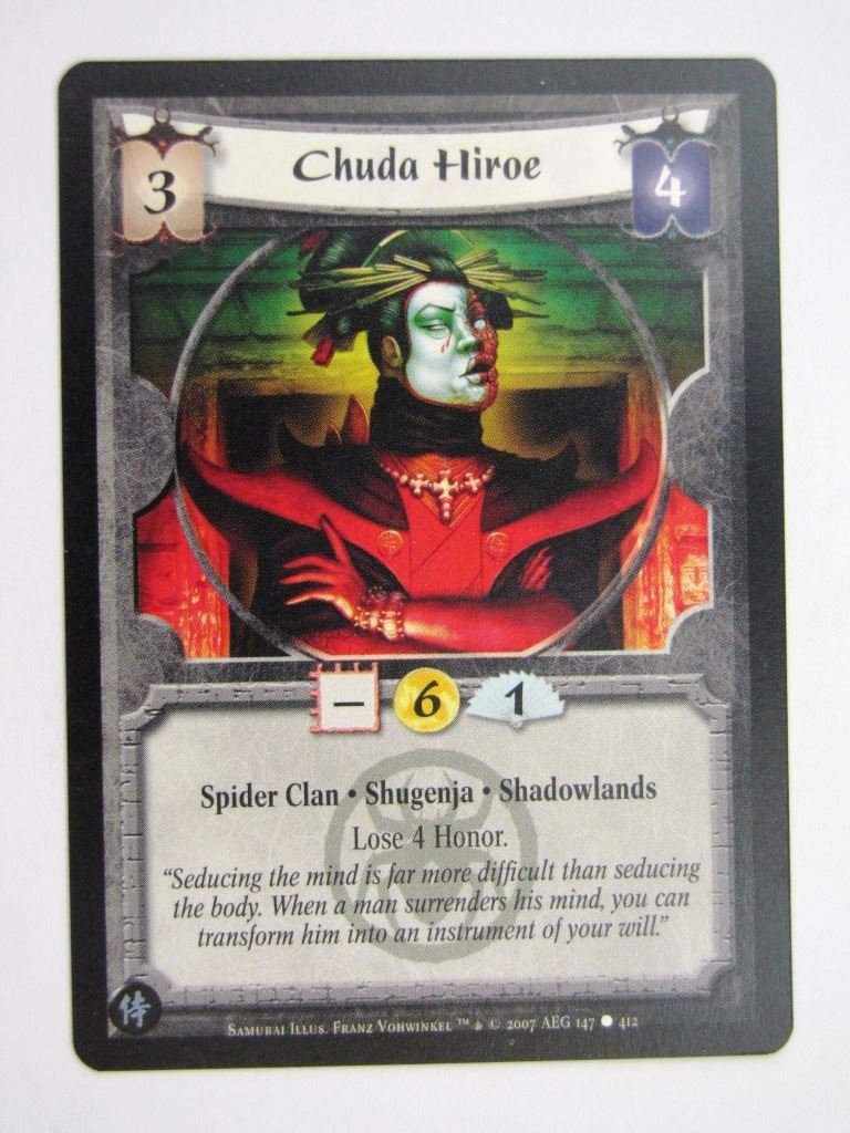 Vintage L5R Cards: CHUDA HIROE # 27H1