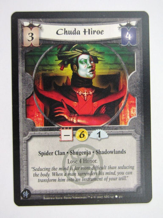 Vintage L5R Cards: CHUDA HIROE # 27H1