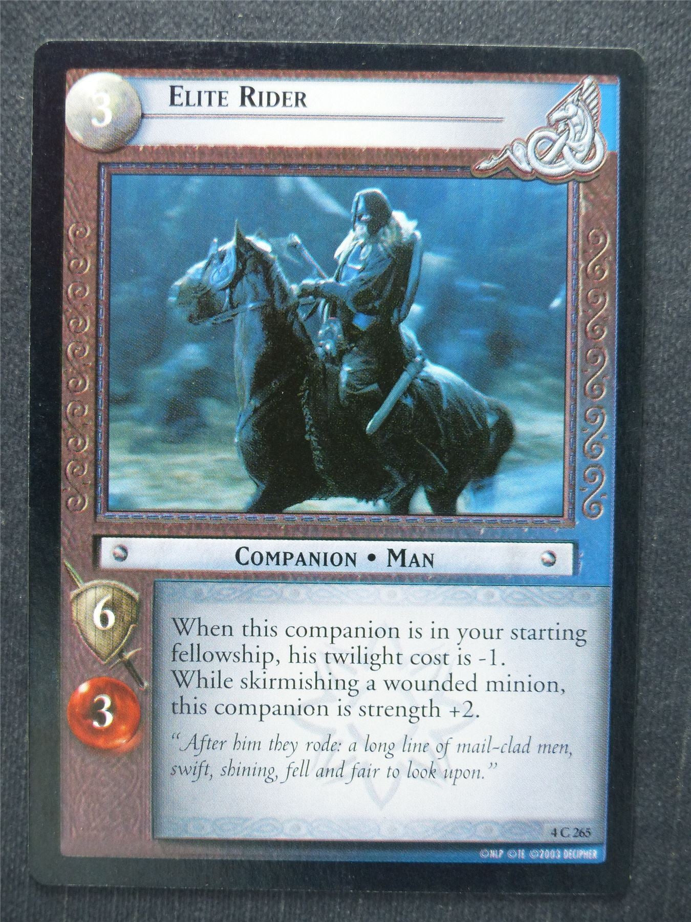 Elite Rider 4 C 265 - LotR Cards #QZ